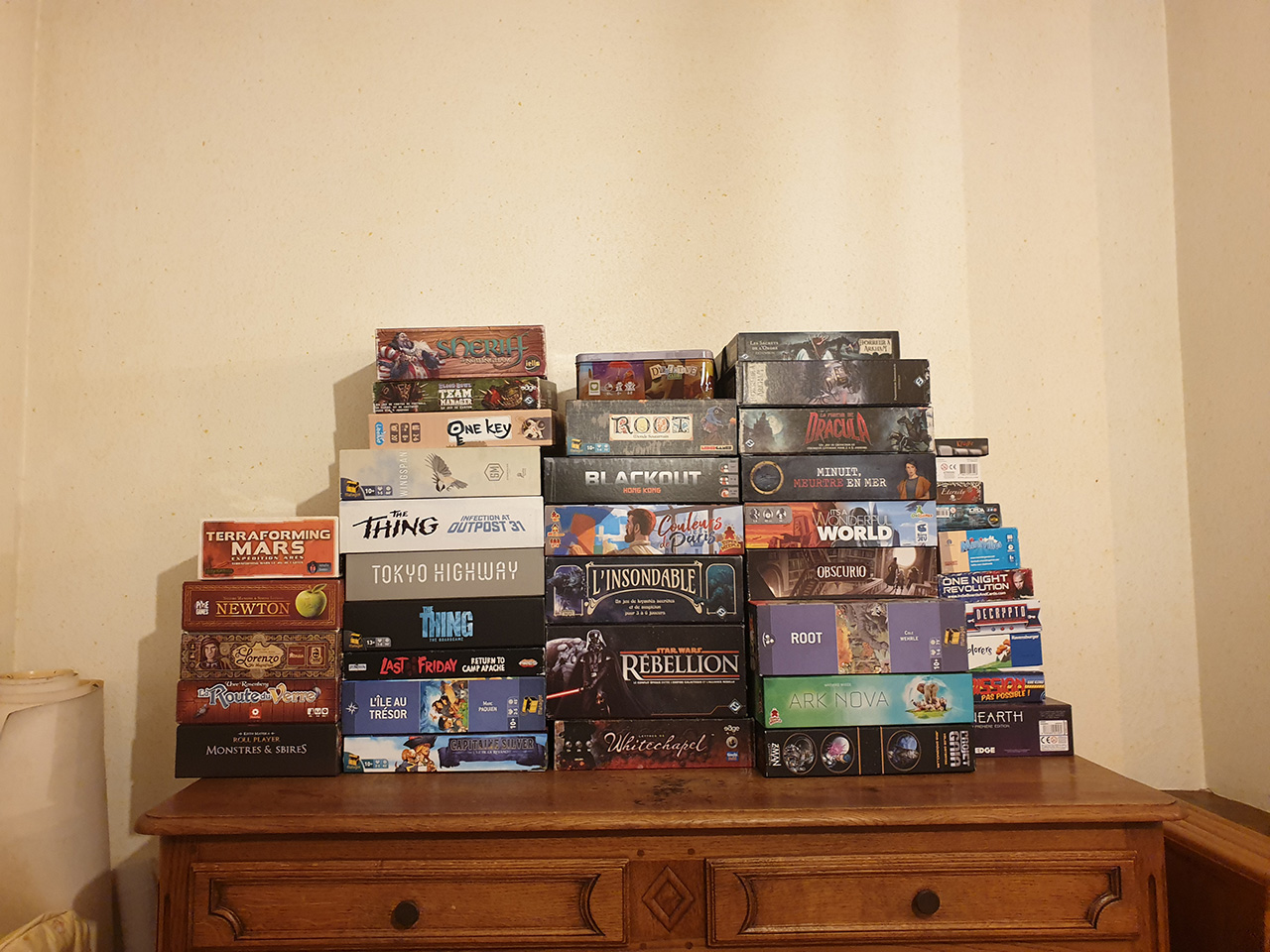 Un autre échantillon des jeux ramenés